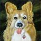 'Myste', 2017. Oil on canvas, 25 x 25cm. Private collection.